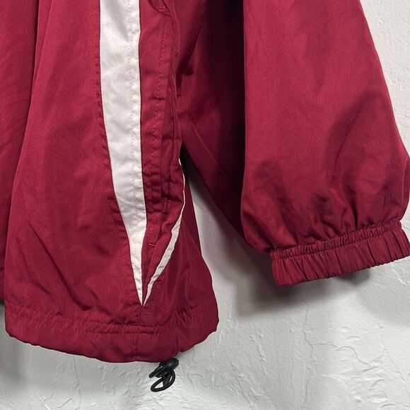 🏈🏈 Vintage OKLAHOMA SOONERS Pullover 1/4 Zip Mesh Lined Windbreaker Jacket 2XL - Picture 3 of 9